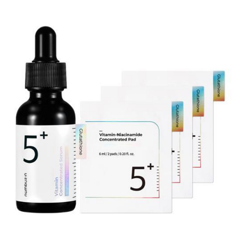[NEW/정품] 넘버즈인 5번 글루타치온C 흔적 앰플 30ml 기획(+패드 6매 증정), 1세트