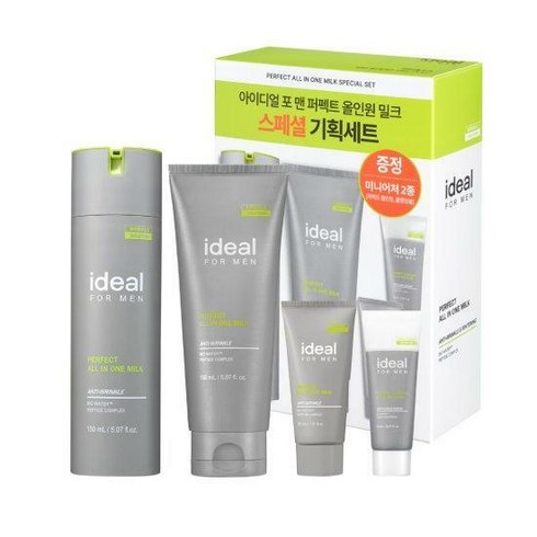 아이디얼 포맨 퍼펙트 올인원 세트 150ml+150ml+20ml+20ml