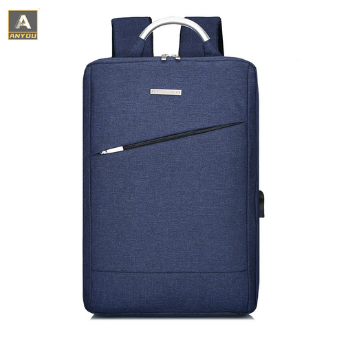 ANYOU 직장인 비지니스 백팩 usb 노트북 학생가방 여행용 백팩