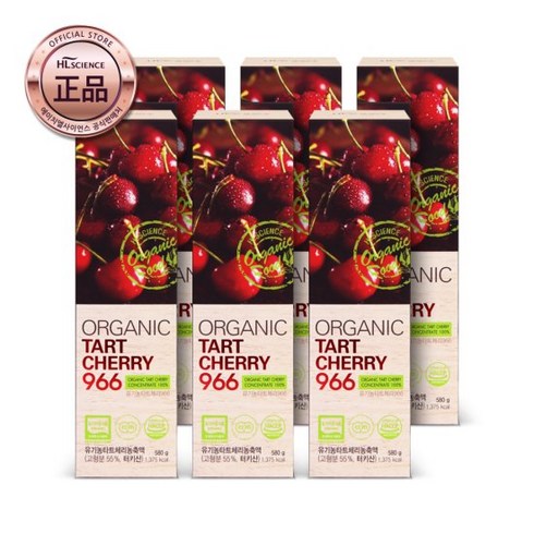 2023년 가성비 최고 유기농 타트체리966 - [NFC착즙] 유기농 타트체리 농축액 966 6병, 단품
