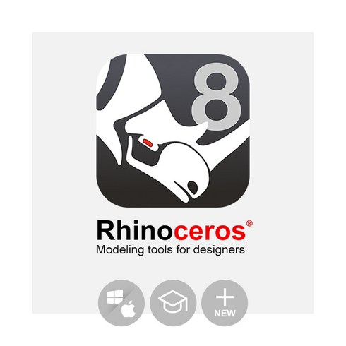 라이노8 - Rhinoceros 8 Rhino 3D 학생 및 교육자용 라이선스/ 영구(ESD) 라이노, Rhinoceros 7.0 (Rhino 3D) 교육용