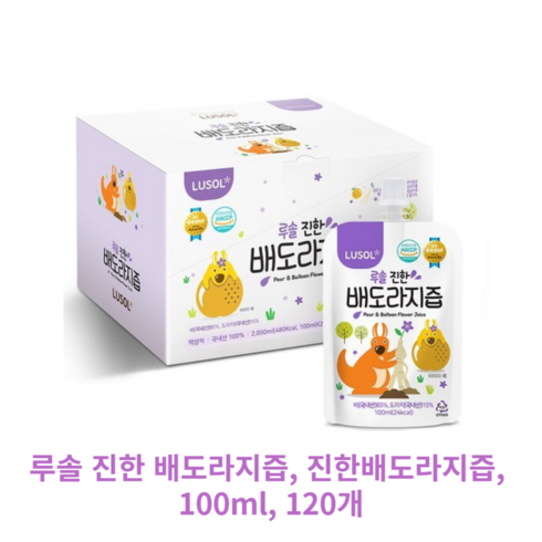 루솔 진한 배도라지즙, 진한배도라지즙, 100ml, 120개