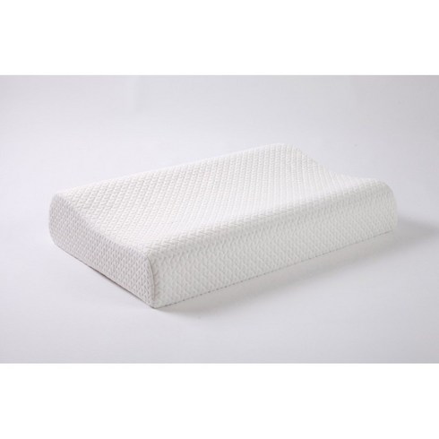 메모리폼 라텍스 경추베개 거북목베개, 1개