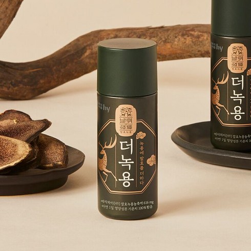 hy(한국야쿠르트) NEW 발휘 발효녹용 더녹용 (24 1박스 선물용) 쇼핑백포함, 24개, 80ml