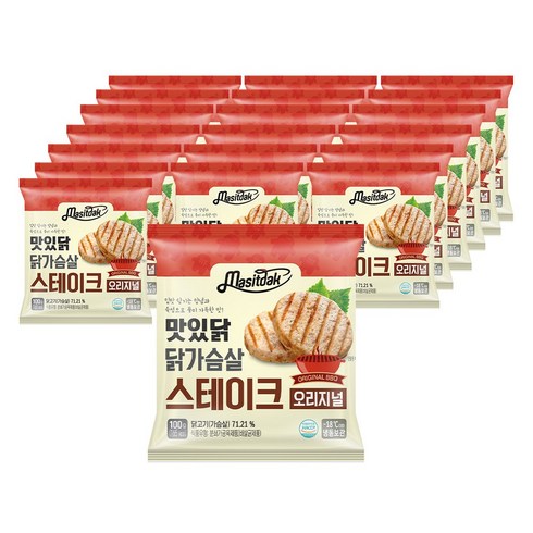 맛있닭 닭가슴살 스테이크 오리지널, 100g, 20개