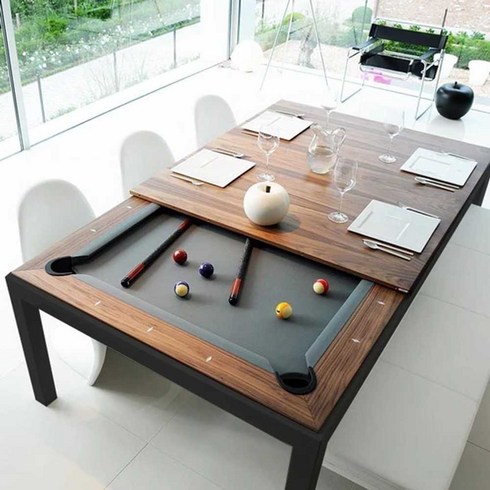 당구다이가격 - 당구대 테이블 겸용 식탁, 블랙 그린 천(세븐 피트), 1개