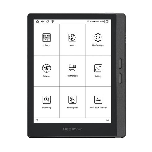 이북리더기 Meebook M7 Ereader 3GB RAM 및 물리적 페이지 버튼 포함 6.8 인치 300 PPI Andorid 11 OS 신, 02 전자 책 리더 + 케이스 세트, 01 grey body