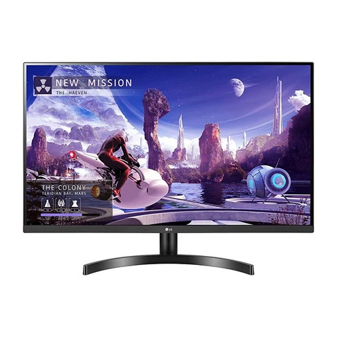 LG 32QN650-B 모니터 32인치 QHD(2560 x 1440) IPS 디스플레이 sRGB 99% 색재현율 HDR 10 AMD FreeSync 듀얼 HDMI 입력 높