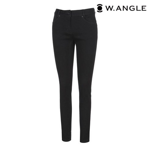2023년 가성비 최고 와이드앵글여성 - *본사직영* [와이드앵글] 여성 블랙 데님 팬츠 L WWP20372Z1