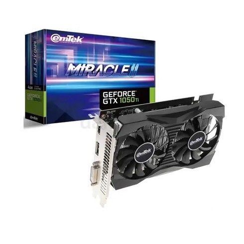 1050ti - 이엠텍 w 이엠텍 지포스 GTX 1050 Ti MIRACLE II D5 4GB