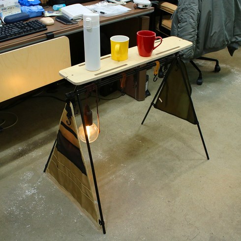 2023년 가성비 최고 다이소인디언행어상판 - 다이소 인디언행어 상판 차박 캠핑 행어, 자작나무 상판+행어고정 철물2개