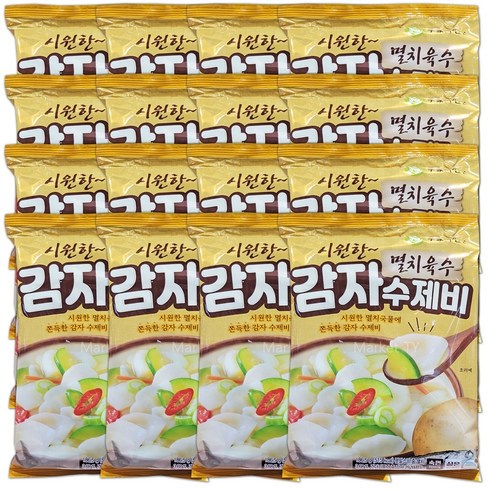 이가자연면 감자수제비 184gx6개 멸치육수, 1492g, 2개