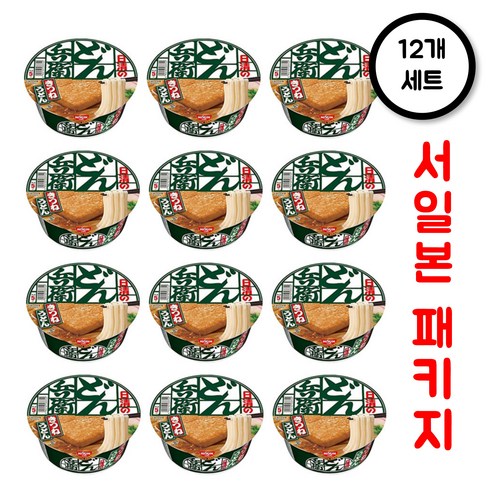 일본라면 - 닛신 돈베이 키츠네 우동 동일본 한정, 12개, 96g