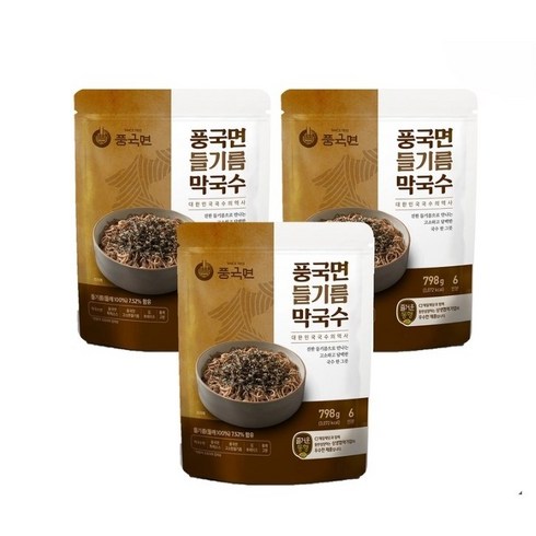 풍국면들기름막국수 - 풍국면들기름 막국수798g x 3, 798g, 3개