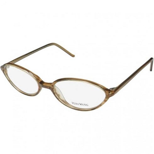 VeraWang 베라왕 V008 카테이 웨딩 컬렉션 시그니처 로고 안경테/안경테, Tabac, 50 Millimeters
