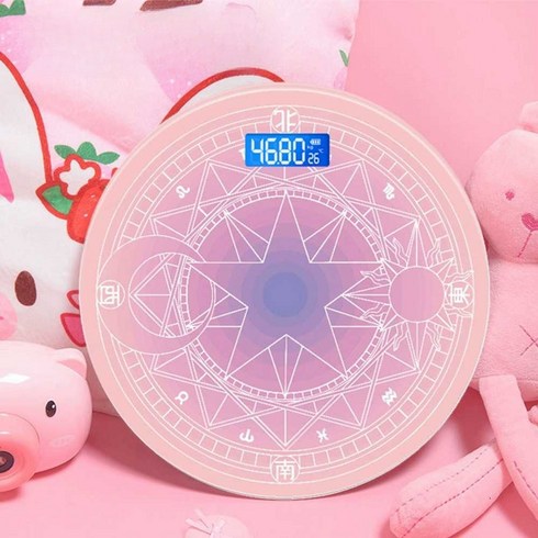 마법진체중계 충전식 디지털 공주 체리, 여섯개의 별 USB 충전