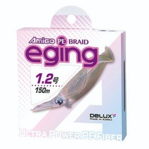 2023년 가성비 최고 스퀴드매니아합사 - 에깅 합사 무늬오징어 합사 150M 아미고 에깅 0.6 0.8 1.0 1.2, 0.6호, 1개