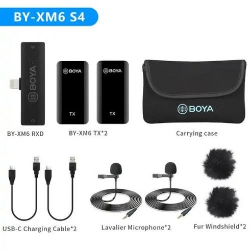 유튜브마이크 유튜브카메라 BYXM6 S 2.4GHz 콘덴서 무선 Lavalier 옷깃 마이크 PC 모바일 안드로이드 아이폰 호환 dslr 카메라 스트리밍 유튜브, [05] BYXM6S4, 8) BYXM6 S4