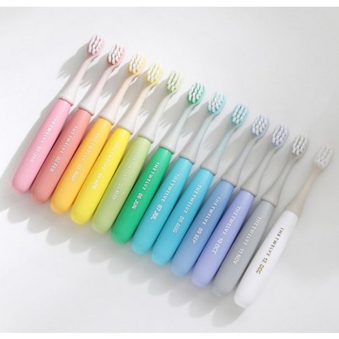 더트웰브 2단계 토들러칫솔 12~36개월, 파스텔, 12개, 1세트