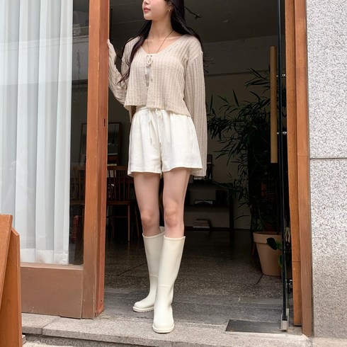 2023년 가성비 최고 레인부츠 - 블루씨티 2.5cm굽 레이니 롱 베이직 장마 패션 장화 레인부츠