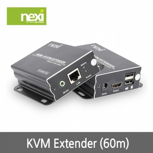 NX960 HDMI KVM 익스텐더 LAN연결 60m(NX-KVMEX60), 넥시 HDMI KVM 익스텐더 NX-KVMEX60 (LAN연결 60m)