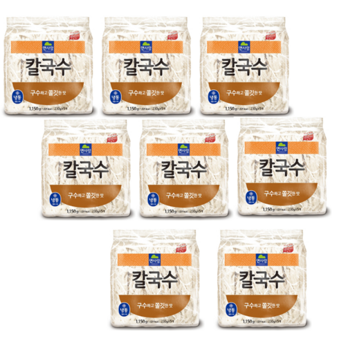 도매 업소용 면사랑 냉동칼국수 ( 230g 5개입) 8봉 box 칼국수면, 8개