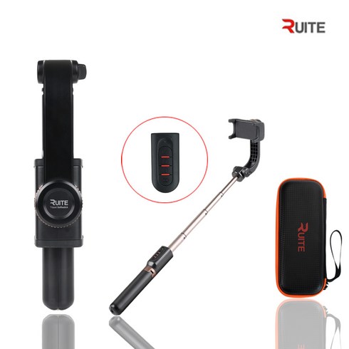 [루이트] 7세대 짐벌 블루투스 셀카봉 ST-JS7 회전 삼각대 + 고급하드케이스 증정, RT-JS7