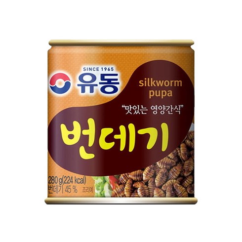 번데기통조림 - 유동 번데기, 280g, 12개