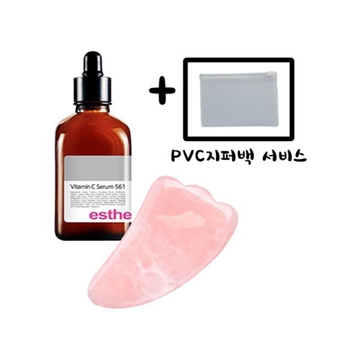 퓨라 로즈쿼츠 패키지, 1개, 로즈쿼츠 괄사 + 비타민세럼 + 지퍼백