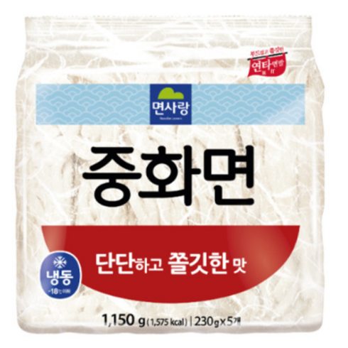 면사랑 중화면 전문점용, 1.15kg, 6개