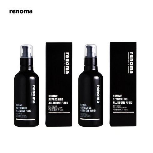 [renoma] 레노마 옴므 리프레싱 남성 올인원 플루이드250ml(스킨+에멀젼+에센스+수분크림)1+1 총2개, 2개, 250ml