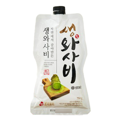 주비푸드 자연에서 갈아만든 생와사비 750g 도시어부 도시횟집 무료 아이스포장