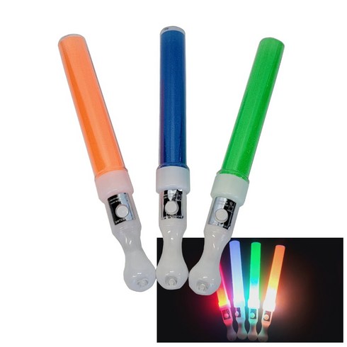 JD1 응원봉 - led 응원봉 하트 별 브이 칼라봉, 3개, 큐티봉