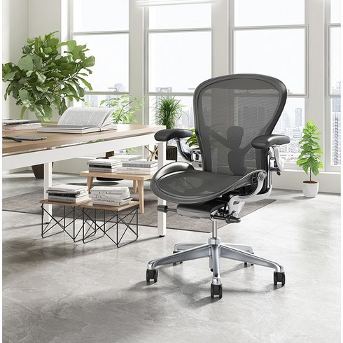 허먼밀러뉴에어론 - Herman Miller Aeron 허먼밀러 뉴 에어론 고급형 사무용의자 게임의자, 옵선1