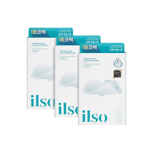 일소 Ilso 블랙헤드 모공 코팩 바이오셀룰로오즈 5매 x 3개 (총15매)