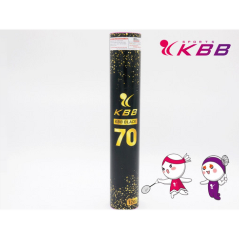 kbb블랙 - [KBB] 베드민턴 셔틀콕 70BLACK 79 4000 12개입/ 거위킷털 시합구, 화이트