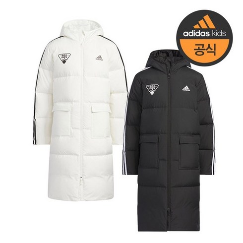아디다스 130cm 160cm 주니어 JK 3S LL DOWN 롱다운 다운 롱패딩 덕다운 - IN5211 IN5212