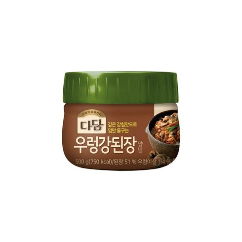 CJ제일제당 다담 우렁강된장500gx 6개, 500g