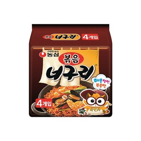 너만아는잡화점 농심 볶음너구리 멀티팩 137g x 4봉지