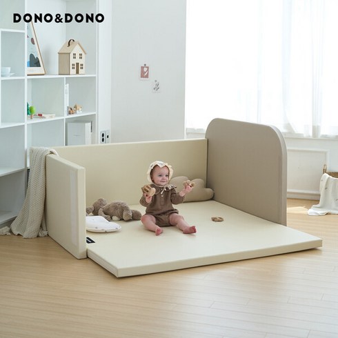 [도노도노] 먼지제로 라운드 범퍼침대, 코코아베이지