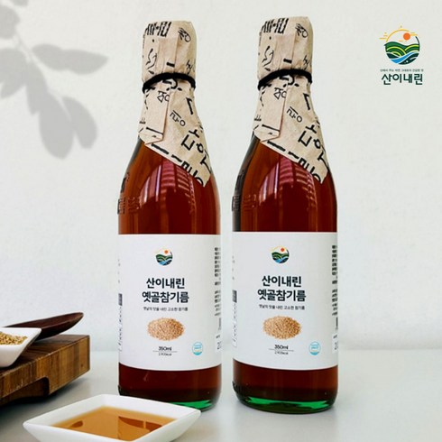 만나프레시참기름350 - 산이내린 옛골 참기름, 2개, 350ml