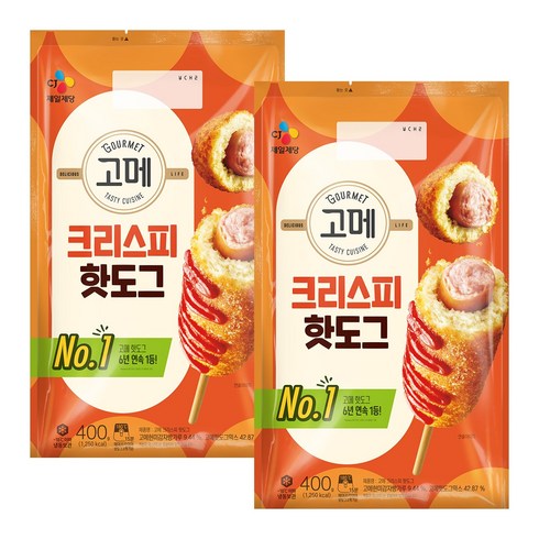 고메핫도그 - 고메 크리스피핫도그 400g x 2개