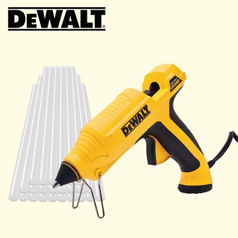 글루건 - DEWALT 디월트 140W 급속 히팅 글루건 + 국산 핫멜트 11mm 600g 글루스틱 세트, 글루건 + 글루스틱 600g 백색, 1개