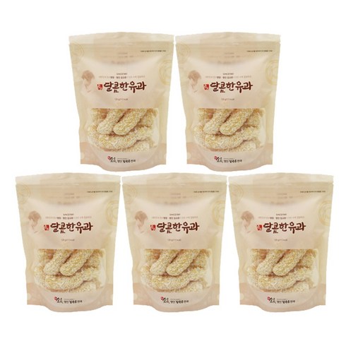 김규흔 한과 달콤한 조청 유과 120g x 5봉, 5개