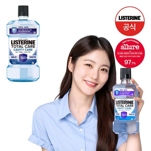 [NEW 충치케어] 리스테린 토탈케어 캐비티케어 마일드 구강청결제, 1개, 750ml