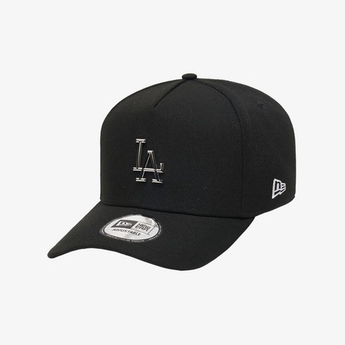 뉴에라_ 공용 K프레임 MLB 메탈 뱃지 LA 다저스 볼캡 블랙 12718137 374837, SM, 1개