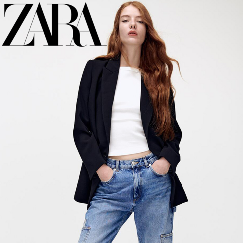 ZARA 봄 여성 정장자켓 블레이저재킷 루즈핏 캐주얼정장 01255005800