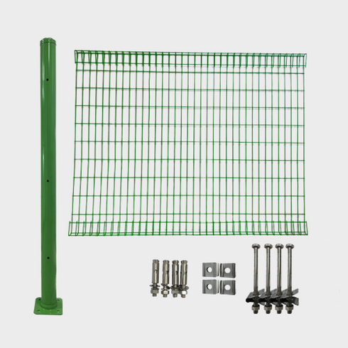 성심 울타리 휀스 메쉬 휀스 높이 1.2m 폭 2m 기초형 앙카형 세트 (시공문의), 1.2m메쉬휀스(단품추가)