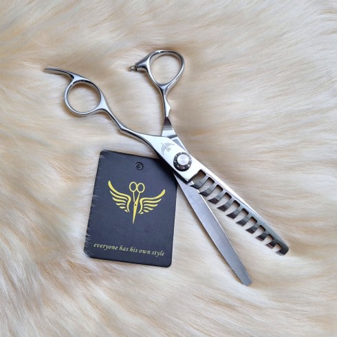 자르다 오른손 텐텐 틴닝 미용가위 10발 10홈, 1개