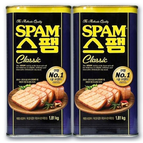 부대찌개햄 - 업소용 스팸클래식 식자재 1.8kgX6